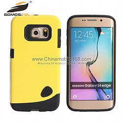 Samsung Galaxy S6 Edge Cover Case 2 in 1 mobile phone case supplier