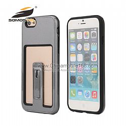 Fundas 2 En 1 de TPU+PC Unico Color Con Soportes de Aceite para iphone 6s