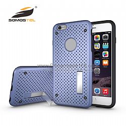 TPU y PC Térmica Delgado Dual Armor Ultra fino Diseño Con soporte Caso Para iphone 5s.6.6s