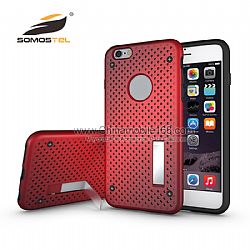 TPU y PC Térmica Delgado Dual Armor Ultra fino Diseño Con soporte Caso Para iphone 5s.6.6s