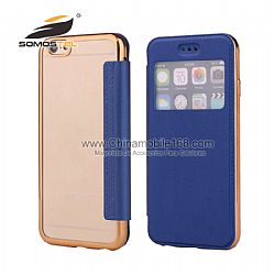 New product 2 in 1 Pattern Electroplating TPU+PU Leather phone Case for iPhone  6s