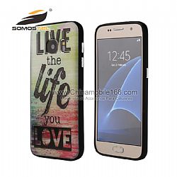 Fundas TPU+PC Con Aro Botones metales cubierta posterior transparente caso para iphone  6plus