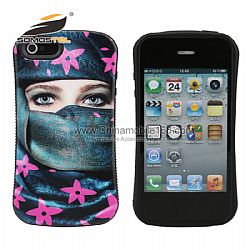 Anti-shock 2 In 1 Series Slim Waist Slip designs phone case for iphone  4s
