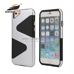 Top quality 2 in 1 tpu+pc Z-shape design protective case for iphone  6s