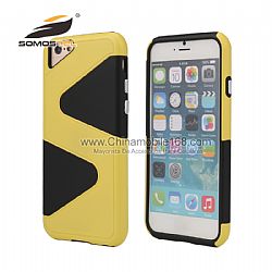 Top quality 2 in 1 tpu+pc Z-shape design protective case for iphone 6S PLUS