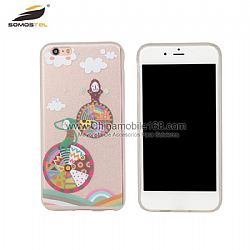 Fundas TPU+PC Con Doble Caras IMD Y Con Escarcha Suave caso for iphone 6 plus