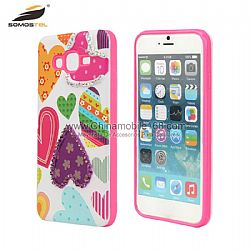2 In 1 PC Cases With Plaster Drawings And TPU Design With Rabbit-Expression For 6s
