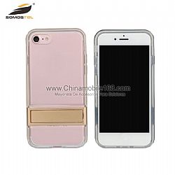 Fundas 2 En 1 TPU+PC Color del golpe Anti-caída Con Soportes caso para iphone 7