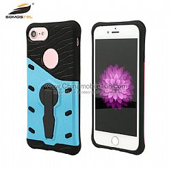 Shockproof Armor Silicone 360 Degree Rotation Stand Phone Case For Iphone Samsung