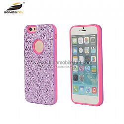 2 in 1 TPU + PC Cases with Rabbit Pattern with Leather phone Case for iphone 6 6s