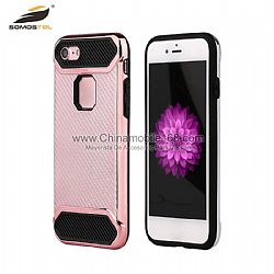 Good quality Rubber Carbon Fiber Case Cover for iPhone