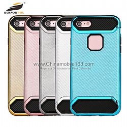 Factory price pc tpu hybrid armor carbon fiber case for samsung galaxy s7