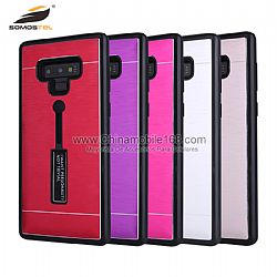 Funda 2 en 1 TPU+PC con diseño alambre metalico y anillo de dedo para Samsung Note 9