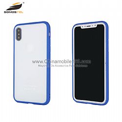 Funda TPU+PC con parachoque en transparente para IphoneX