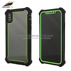 Anti-drop TPU + PC case with 360 ° military bumper