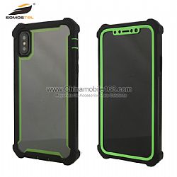 Anti-caída funda TPU+PC con parachoque  360° militar