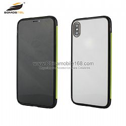 TPU+PC caso protector de marco de colores anti caídas para iPhone XR/7P/8P