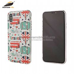 Funda protectora de papel purpurina + TPU claro flexible para LG stylo4/Q7