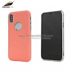 Maufacturer wholesale oil leather electroplating protector case