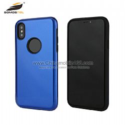 Smooth touch gloosy oil phone back cover with soft TPU lining