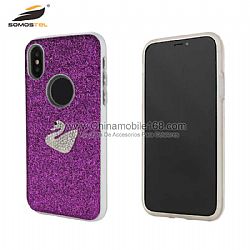 2019 nuevo diseño funda protectora híbrida de con brillo PC + TPU con  diamante