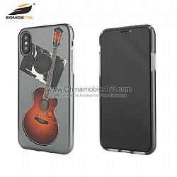 Mobile phone shell in metallic oil and UV PC with relivia drawing