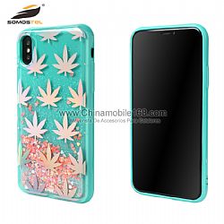 Fundas de purpurina líquida con patrón hermosa galvanoplastio for IphoneX/XR