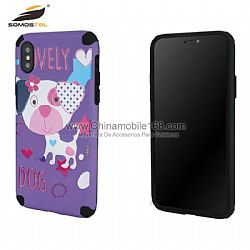 Slip-proof leather oil TPU+PC hybrid combo case