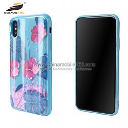 Funda IMD con dibujo de aurora en liquido para Samsung A6 2018