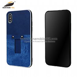 Nueva llegada funda 3 en 1 de TPU+PC+PU con ranura de tarjeta