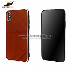 High-end TPU+PC+PU cell phone case with card function