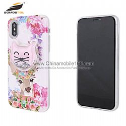 Funda TPU+PC en gráfico 3D de UV con líquido cartoon