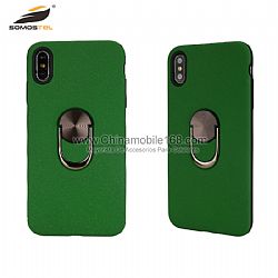 Wholesale matte TPU+PC phone case with metal ring bracket