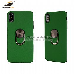 Wholesale fundas protector TPU+PC matte pielcon soporte de anillo de metal