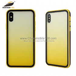 Slim acrylic + TPU case with laser gradient color