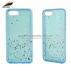 Fundas Protectoras Movil TPU+Acrilico En Diseño Diamante Y Dibujo De Glue