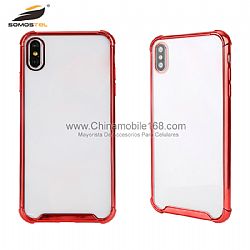 Transparent TPU + Acrylic Anti-Fall Case For Iphone8Plus