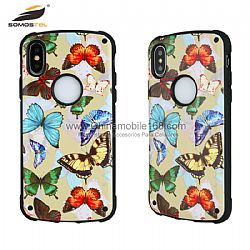 Military anti-fall custom 2 in 1 phone shell for IphoneX/XR