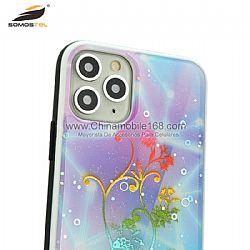 Fundas de movil TPU+PC anti-impacto en desino de bronceado + epoxi para iPhone/Xiaomi/Samsung