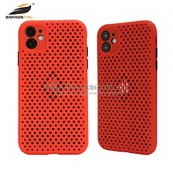 Carcasas de móvil cuadrícula de doble color anti-deslizante para iPhone11/iPhone11Pro/iPhone11ProMax