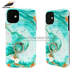 Fundas protectora con soporte invisible con hebilla de anillo para iPhone11/iPhone11Pro/iPhone11Pro