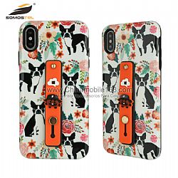 Anti-scratch invisible bracket 2 in 1 cute cartoon drawing cellphone protective shell for all models