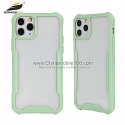 Estuches para teléfono transparentes de alta de TPU + acrílico antirrayas para Samsung