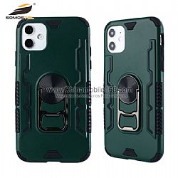 Fundas protector TPU+PC con soporte de metal anti-impacto para iPhone12/iPhone11ProMax