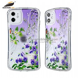 Funda Transparente TPU+PC Con Dibujo Epoxy Con Dibujo Epoxy Para iPhone11/12