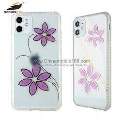 Funda Anti-Choque TPU+PC Duro De Borde Edge Con Dibujo IMD De Dual Caras Para iPhone12