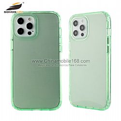 Carcasa protectora transparente brillante degradado de TPU + PC para iPhone11/11Pro/11ProMax