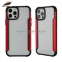 Estuche Acrylic + PC rígido híbrido Anti-rayado para iPhone 12 / iPhone12Pro