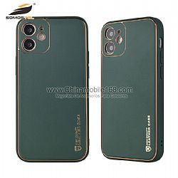 TPU + PC Case In Single Color With Metal Logo And Exact Camera Hole