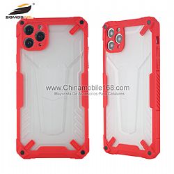 Funda TPU+PC En Transparente Con Parachoque Y  Hoyo Exacto De Cámara Iphone 12 Pro Max